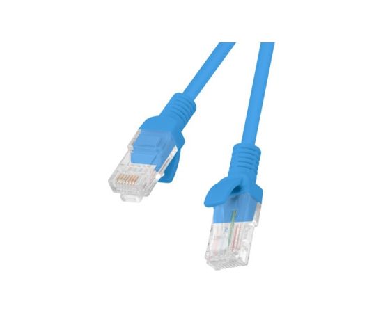 PATCHCORD KAT.6 UTP 0.5M NIEBIESKI FLUKE PASSED LANBERG 10-PACK