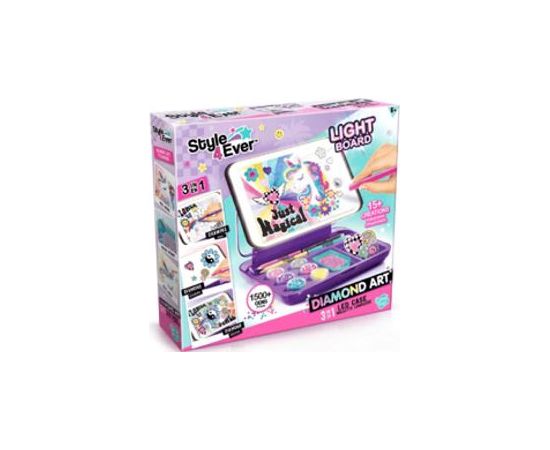 Style 4 Ever STYLE 4EVER комплект для творчества с LED-подсветкой 3 в 1 Diamond Art