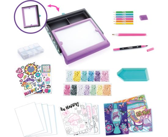 Style 4 Ever STYLE 4EVER комплект для творчества с LED-подсветкой 3 в 1 Diamond Art