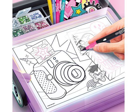 Style 4 Ever STYLE 4EVER комплект для творчества с LED-подсветкой 3 в 1 Diamond Art