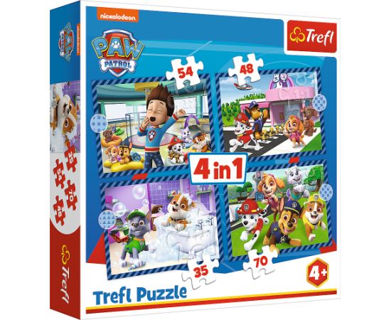 TREFL PAW PATROL Комплект пазлов Щенячий патруль 4в1