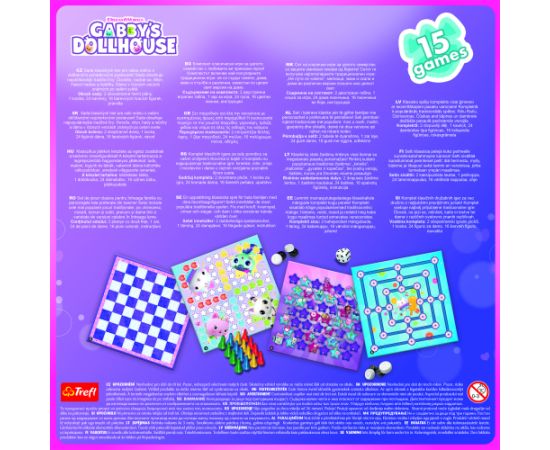 TREFL GABBY´S DOLLHOUSE Комплект настольных игр 15 в 1