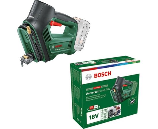 Bosch cordless air pump UniversalPump 18V solo (green/black, without battery and charger, POWER FOR ALL ALLIANCE)