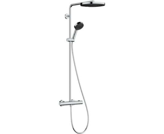 Hansgrohe dušas sistēma Pulsify 260 1 jet ar vannas termostatu Ecostat Fine un rokas dušu 3 jet, hroms