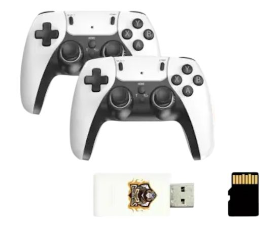 GameBox HY01 64bit Ретро 20K Игра 4K USB стиком консоль для Android x2 беспроводных контроллера Белый