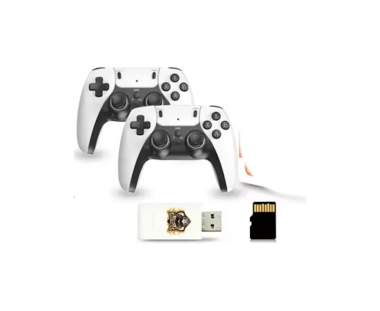 GameBox HY01 64bit Ретро 20K Игра 4K USB стиком консоль для Android x2 беспроводных контроллера Белый