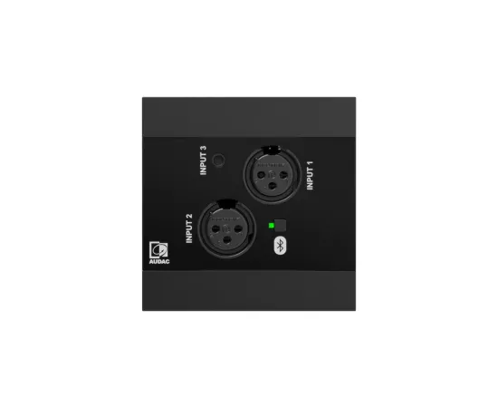 Audac NWP320/B Network input panel - 2 x XLR + 3.5 mm jack + BT (4 CH)