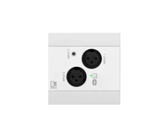 Audac NWP320/W Network input panel - 2 x XLR + 3.5 mm jack + BT (4 CH)