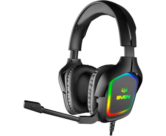Sven Gaming headphones with microphone AP-U750MV, black (USB, RGB)