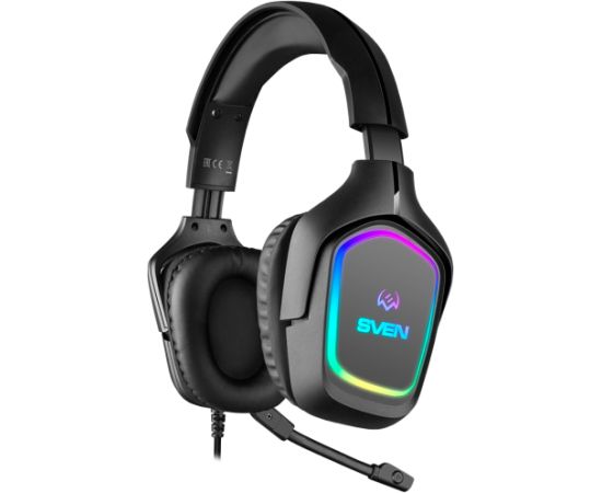 Sven Gaming headphones with microphone AP-U750MV, black (USB, RGB)