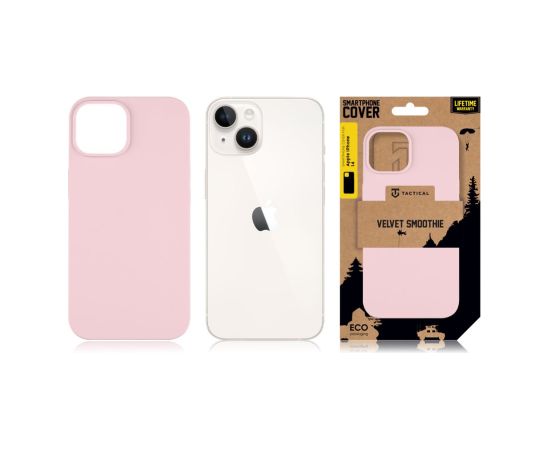 Tactic Тактический бархатный чехол Smoothie Cover для Apple iPhone 14 Pink