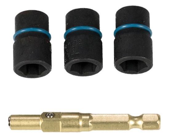 Uzgriežņa galviņu komplekts Makita; 1/4''; 8/9,6/10 mm