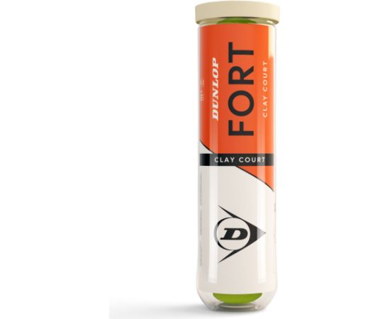 Tennis balls DUNLOP FORT CLAY COURT Premium 4-tube ITF