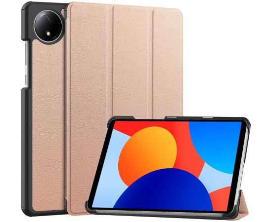 iLike Трехслойный Чехол из Эко-Кожи для Xiaomi Redmi Pad SE 8.7'' (2024) Розовое Золото