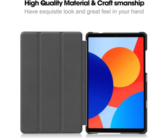 iLike Трехслойный Чехол из Эко-Кожи для Xiaomi Redmi Pad SE 8.7'' (2024) Розовое Золото