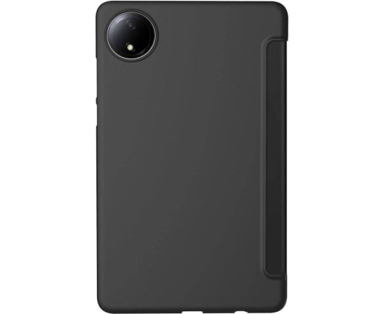 iLike Tri-Fold Plāns Eko-Ādas Statīva Maks Xiaomi Redmi Pad SE 8.7'' (2024) Melns