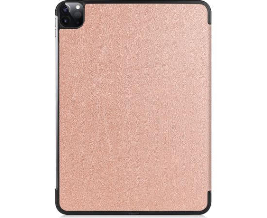 iLike Tri-Fold Эко-Кожаный Чехол-Подставка для Apple iPad Pro 13'' (2024) 7-го Поколения Розовое Золото