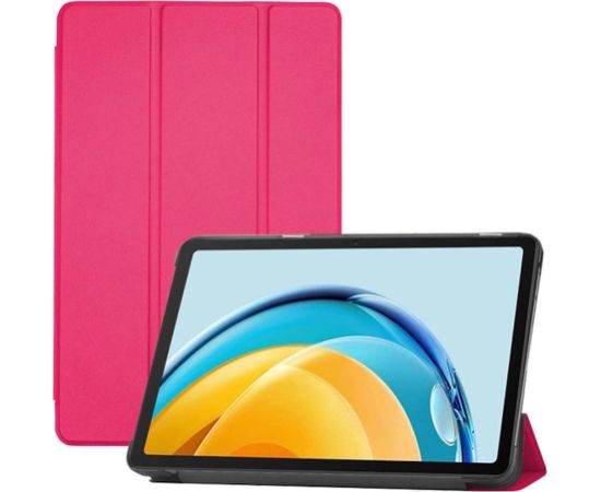 iLike Tri-Fold Eko-ādas Maks ar statīvu Apple iPad Pro 11'' (2024) 5. paaudze Koraļļu rozā
