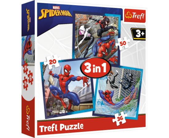 TREFL SPIDER-MAN Комплект пазлов 3в1 Человек-паук