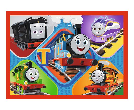 TREFL THOMAS & FRIENDS Pužļu komplekts 4 in 1 Tomass