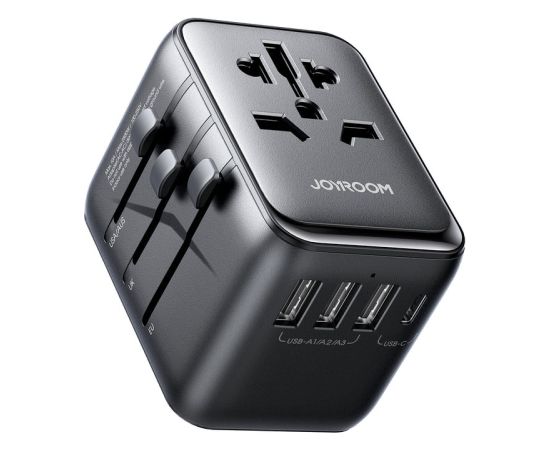 Universal Travel Charger Joyroom JR-TCW01 15W 3xUSB-A/USB-C black