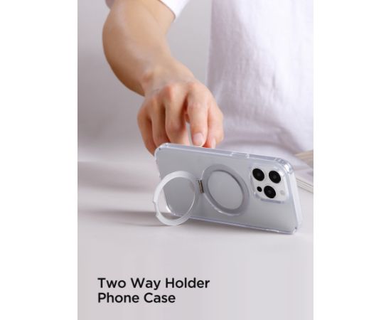 Чехол Joyroom JR-BP004 Magnetic Protective Phone Case With Holder Apple iPhone 15 Pro серый