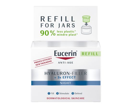 Eucerin Hyaluron-Filler + 3x Effect Night Cream - Refill 50ml Sejas kopšana