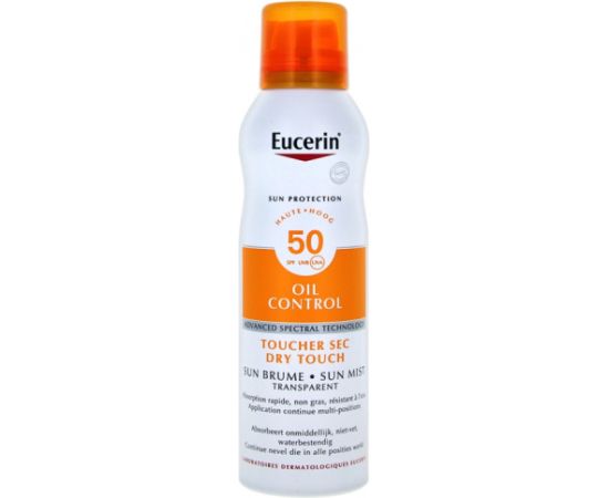 Eucerin Sun Protect Transparent Spray Dry Touch SPF50+ 200 ml Ķermeņa kosmētika