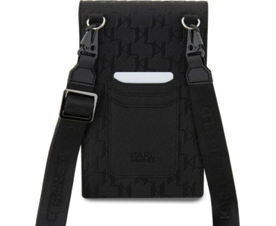 Karl Lagerfeld Saffiano Monogram Choupette KLWBSBSAKHPCK Rokassoma melna