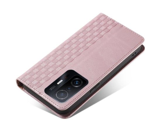 Fusion Magnet Strap grāmatveida maks + aukliņa Samsung A136 Galaxy A13 5G | A04S rozā