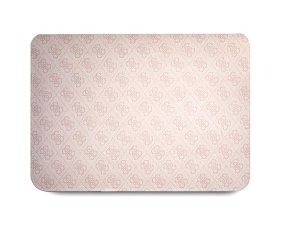 Oriģinālais GUESS klēpjdatora maciņš 4G Uptown Triangle Logo GUCS16P4TP 16 collas rozā krāsā Somas portatīvajiem datoriem