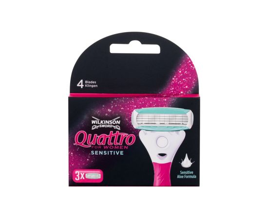 Wilkinson Sword Quattro For Women / Sensitive 3pc W / Replacement blade