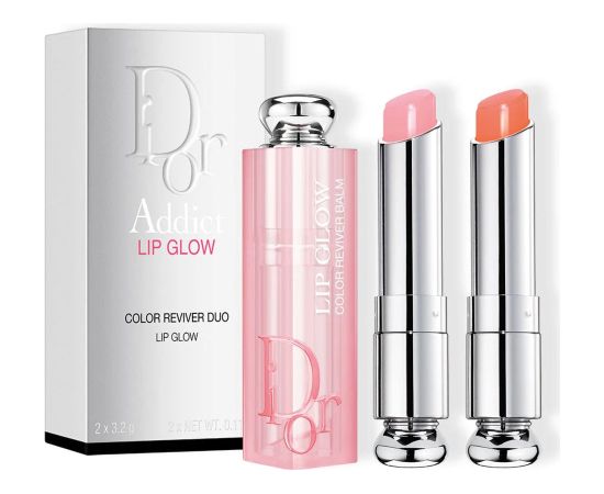 Dior Addict Lip Glow Duo Set 6,4 g Lūpu krāsas, spīdumi, balzāmi
