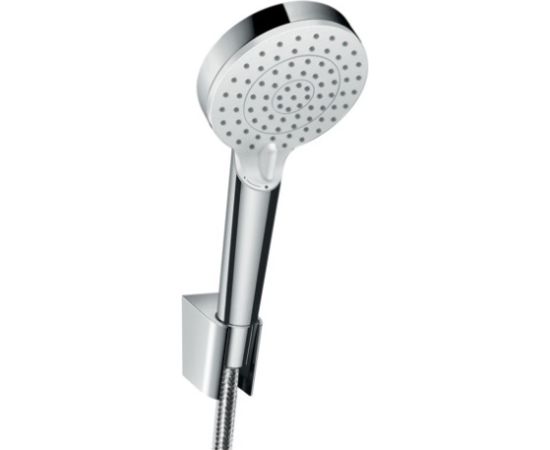 Hansgrohe rokas dušas komplekts Crometta 100 Vario, Comfortflex 1600 mm, EcoSmart 9 l/min, balts/hroms