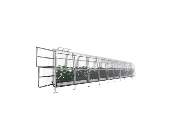 Siltumnīca KLASIKA SLIM 2x10m (20m2) ar 6mm polikarbonāta pārklājumu