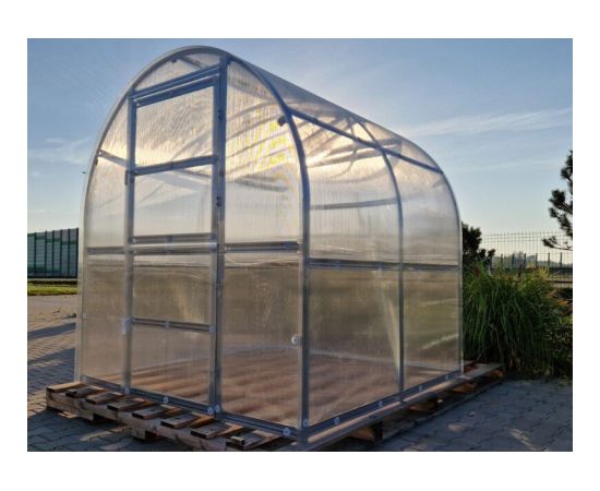 Siltumnīca KLASIKA SLIM 2x10m (20m2) ar 6mm polikarbonāta pārklājumu