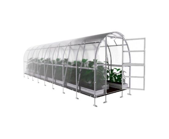 Siltumnīca KLASIKA SLIM 2x8m (16m2) ar 6mm polikarbonāta pārklājumu