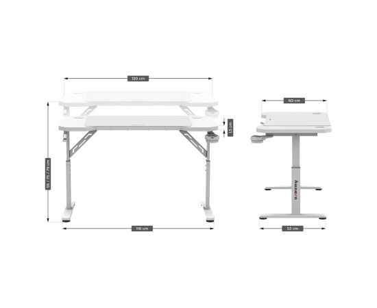 Biurko gamingowe Huzaro Hero 2.6 White