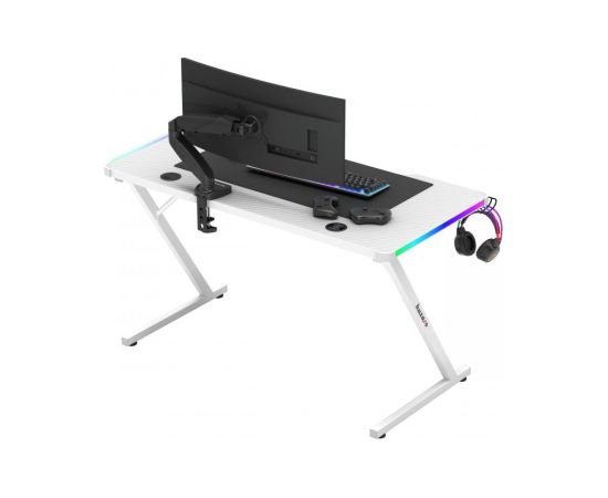 Biurko gamingowe Huzaro Hero 2.5 White RGB