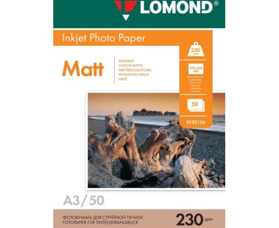 Lomond Photo Inkjet Paper Matte 230 g/m2 A3, 50 sheets