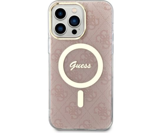 Guess GUHMP13XH4STP iPhone 13 Pro Max 6.7" różowy|pink hardcase 4G MagSafe