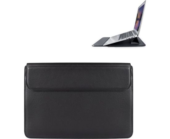Devia Ultra-Thin MacBook Leather Klēpjdatora maciņš ar statīva funkciju 13.3"- 16"