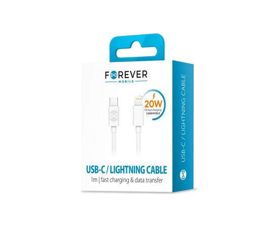 Forever USB-C - Lightning 20W Vads 1m