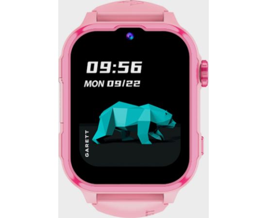 Garett Смарт-часы Kids Hero Pro 4G Face Unlock / GPS / GEO location / WhatsApp / Rotary button / "Kids Size" strap Розовые