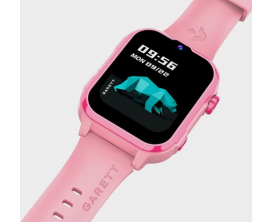 Garett Смарт-часы Kids Hero Pro 4G Face Unlock / GPS / GEO location / WhatsApp / Rotary button / "Kids Size" strap Розовые