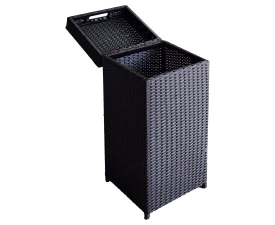 Miskaste WICKER 30x30xH71cm, melns