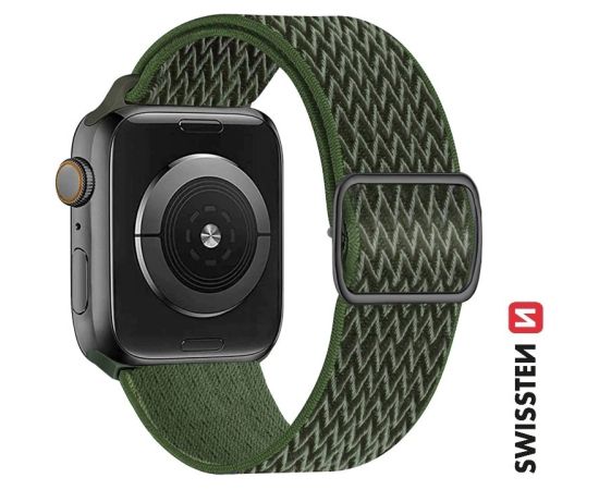 Swissten Нейлоновый Pемешок с пряжкой для Apple Watch 38 / 40 / 41 mm
