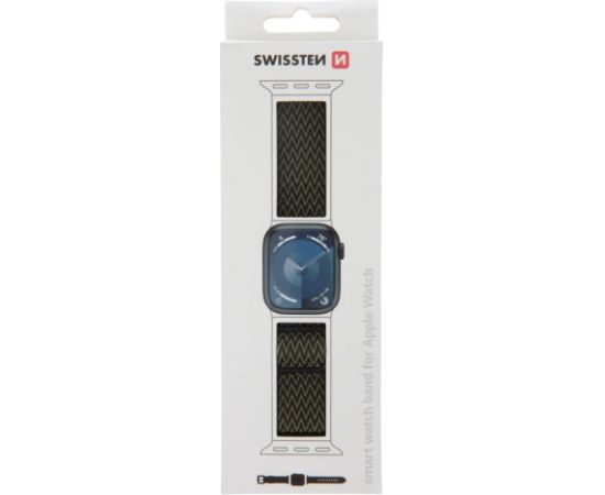 Swissten Нейлоновый Pемешок с пряжкой для Apple Watch 38 / 40 / 41 mm