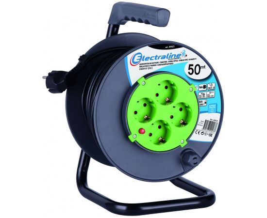 Electraline 49025 Spole Pagarinātājs 50M Strāvas pagarinātāji