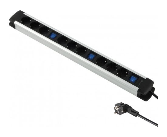 Electraline 62555 Pagarinātājs 9 ligzdas 2m Strāvas pagarinātāji